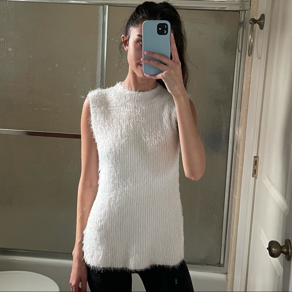 William B high neck sleeveless sweater